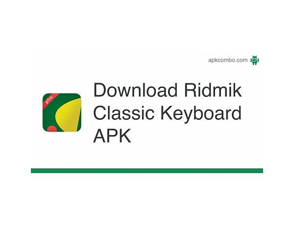 Ridmik Classic Keyboard for Android - Download the APK from Habererciyes